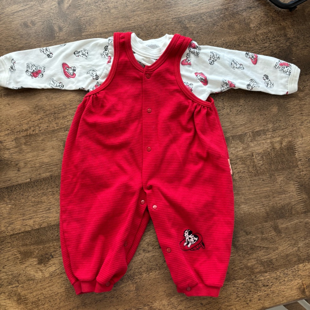 Vintage Carter’s Firehouse Dalmatian Set 6-9 months